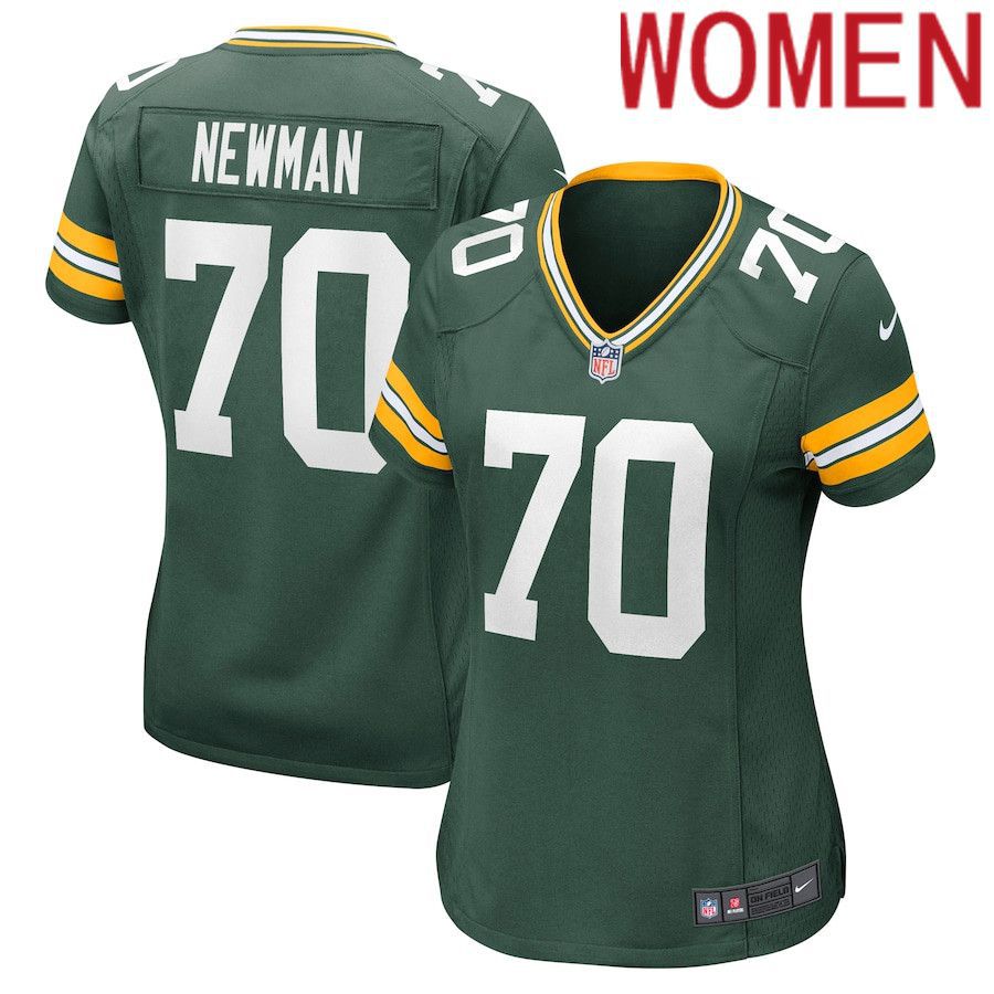 Women Green Bay Packers #70 Royce Newman Nike Green Nike Game NFL Jersey->women nfl jersey->Women Jersey